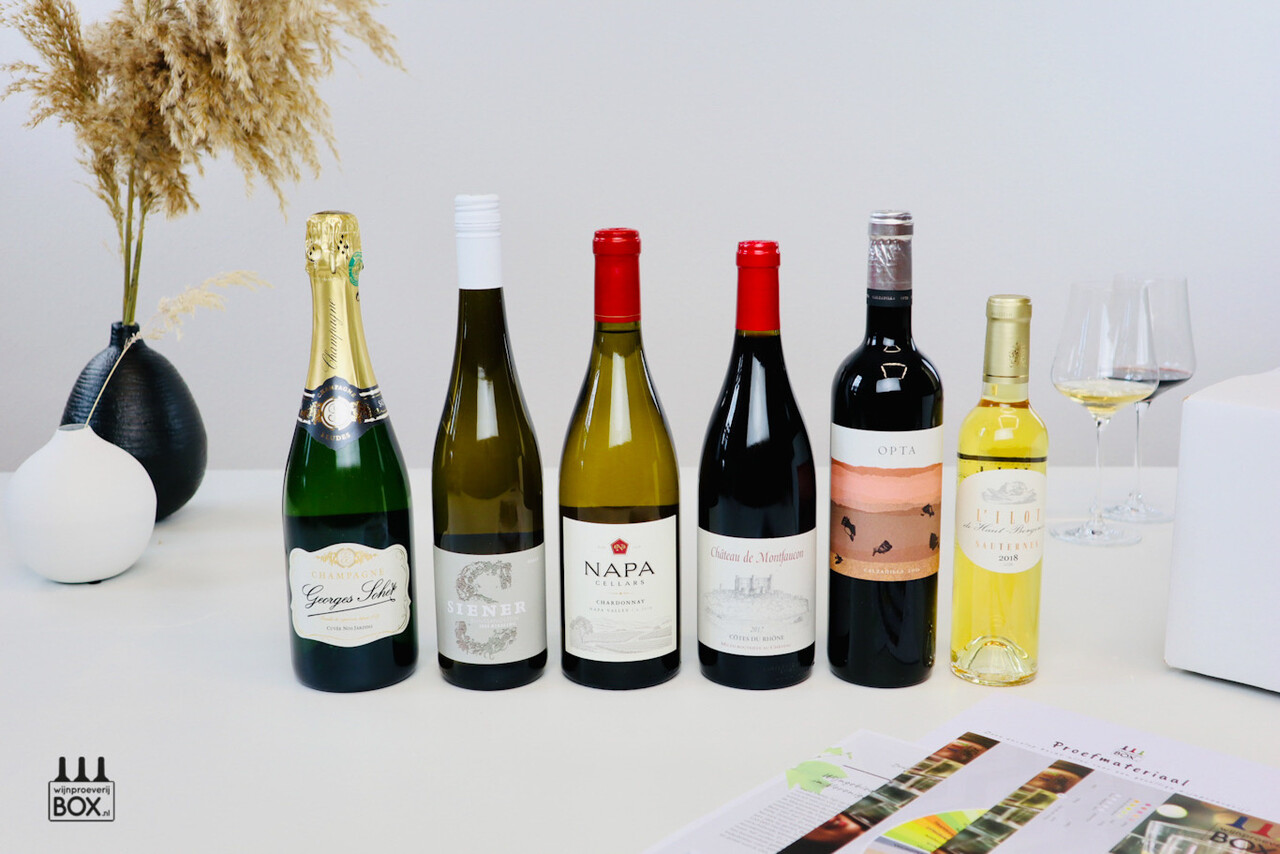 Wijnproeverijbox Wijnreis Prestige