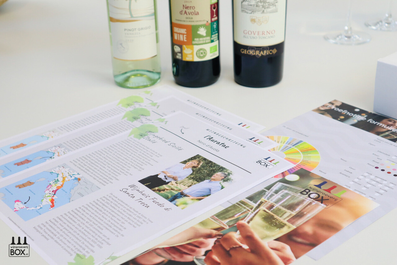 Wijnproeverijbox Wijntrip Authentiek Italië