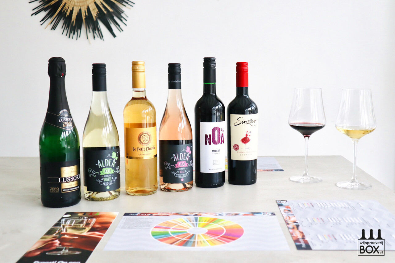 Wijnproeverijbox Wijnreis Alcoholvrij