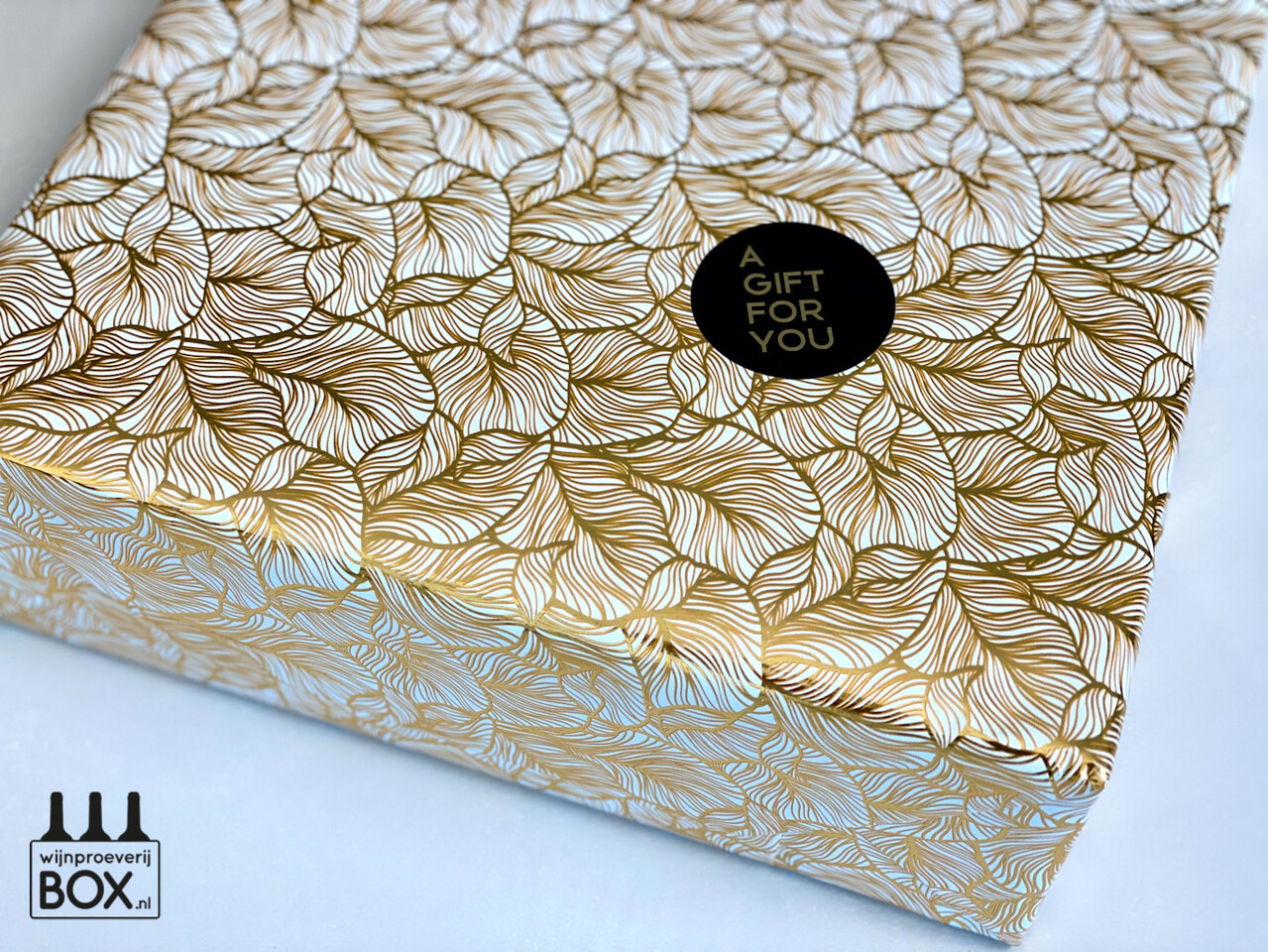 Cadeaupapier wit/goud