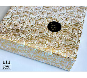 Cadeaupapier wit/goud