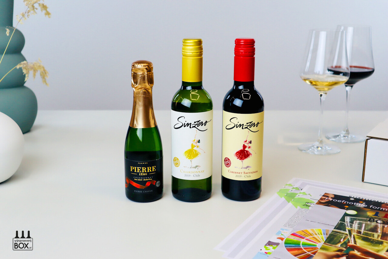 Wijnproeverijbox Mini-Wijntrip Alcoholvrij