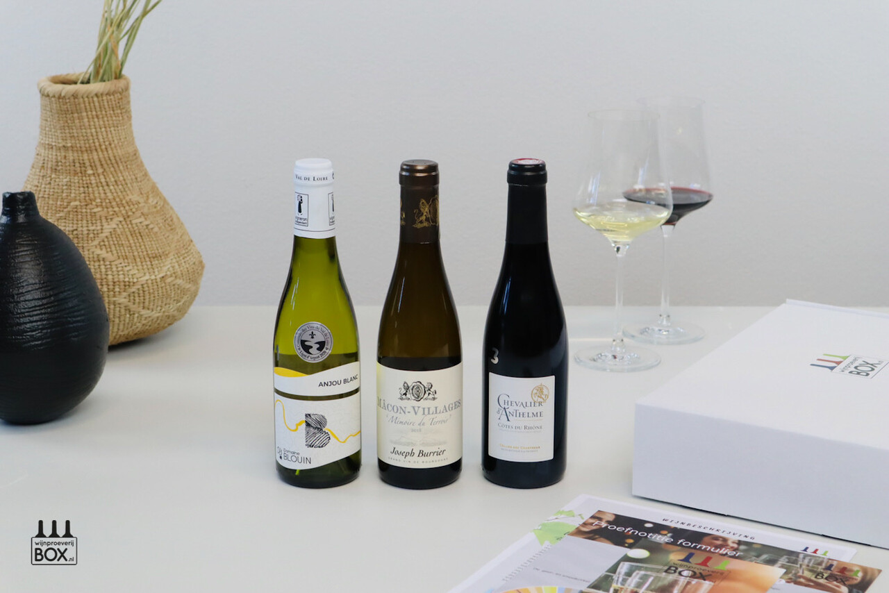 Wijnproeverijbox Nieuw! Mini-Wijntrip Traditioneel Frankrijk