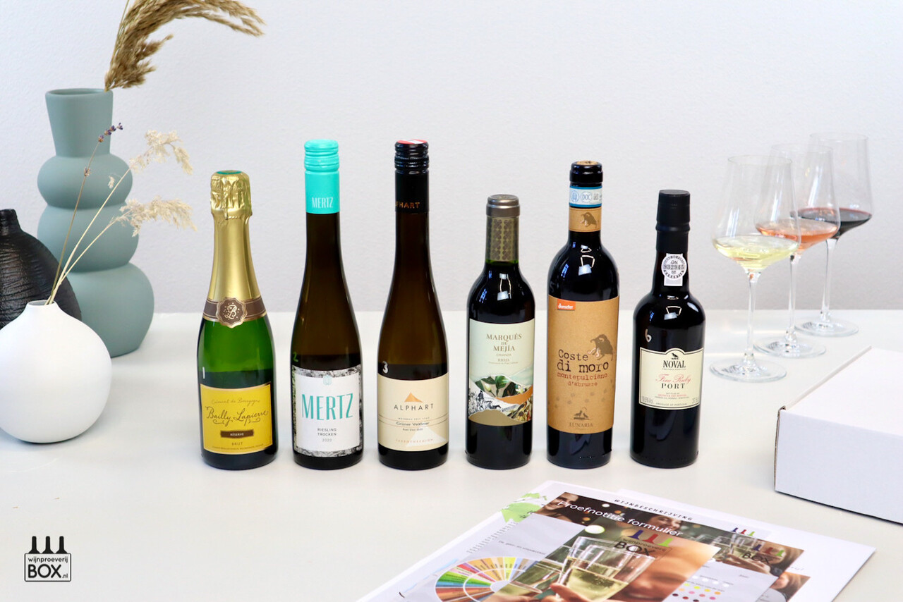 Wijnproeverijbox Nieuw! Mini-Wijnreis Europa