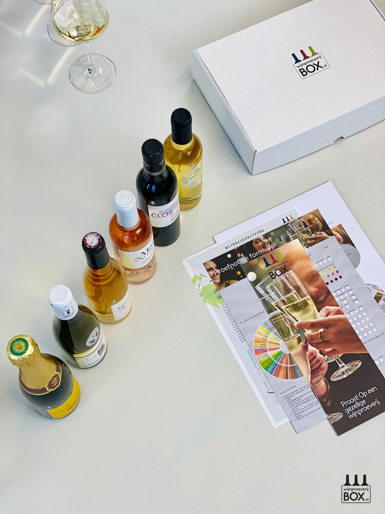 Wijnproeverijbox Nieuw! Mini-Wijnreis frankrijk