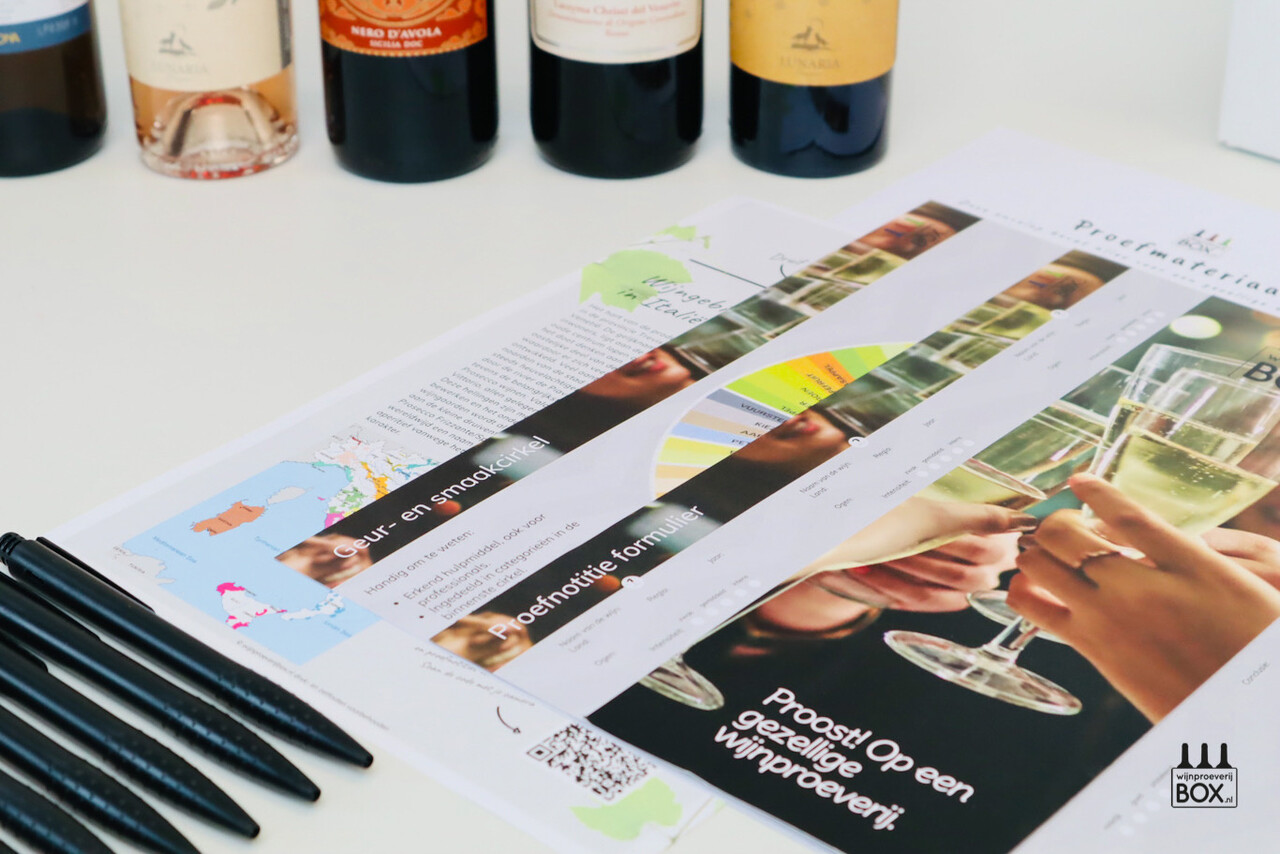 Wijnproeverijbox Nieuw! Mini-Wijnreis Italië