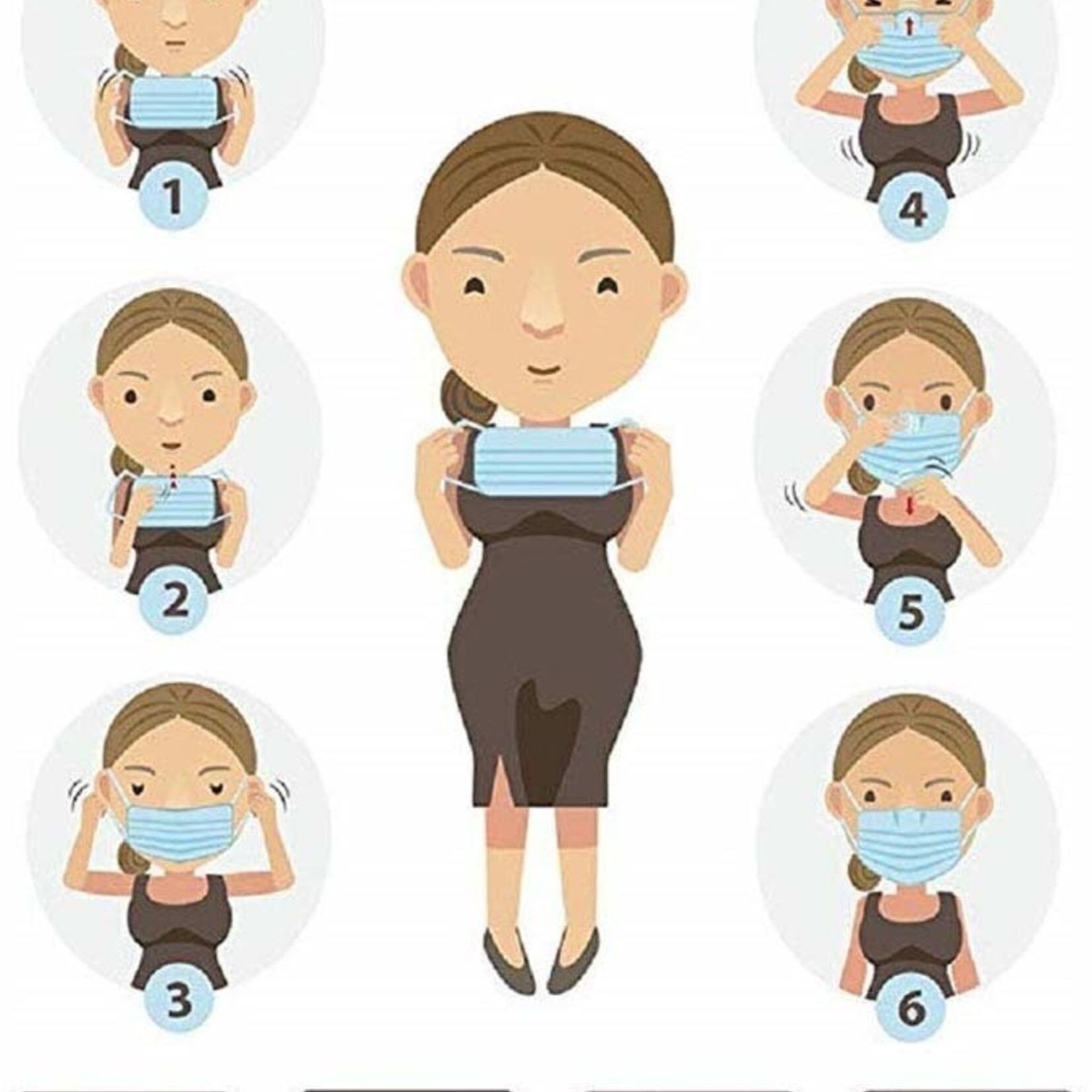 MASQUES DE BOUCHE JETABLES  | 3 COUCHES