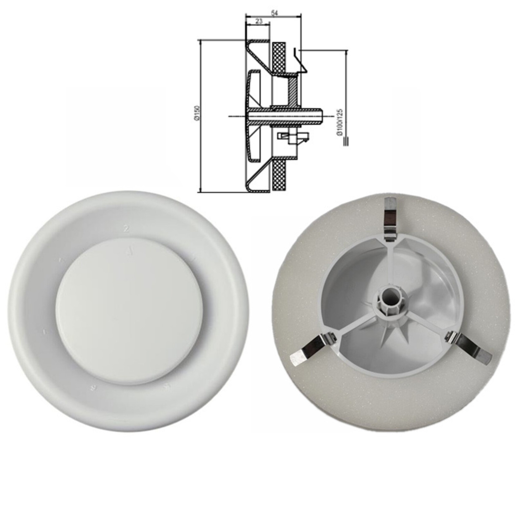 F'AIR Schaumstoffringe für luftventile (Auspuff-Ventil-Dichtung)