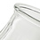 Jodeco Glass Design vaas met ribbel 'Dean' H17,5 D12,5/7 cm Transparant