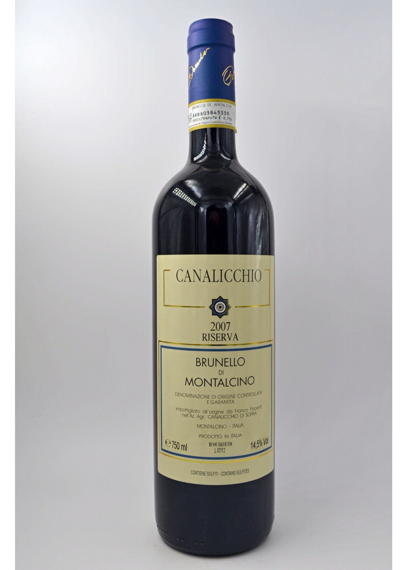 2007 Brunello di Montalcino Riserva Canalicchio di Sopra Franco Pacenti