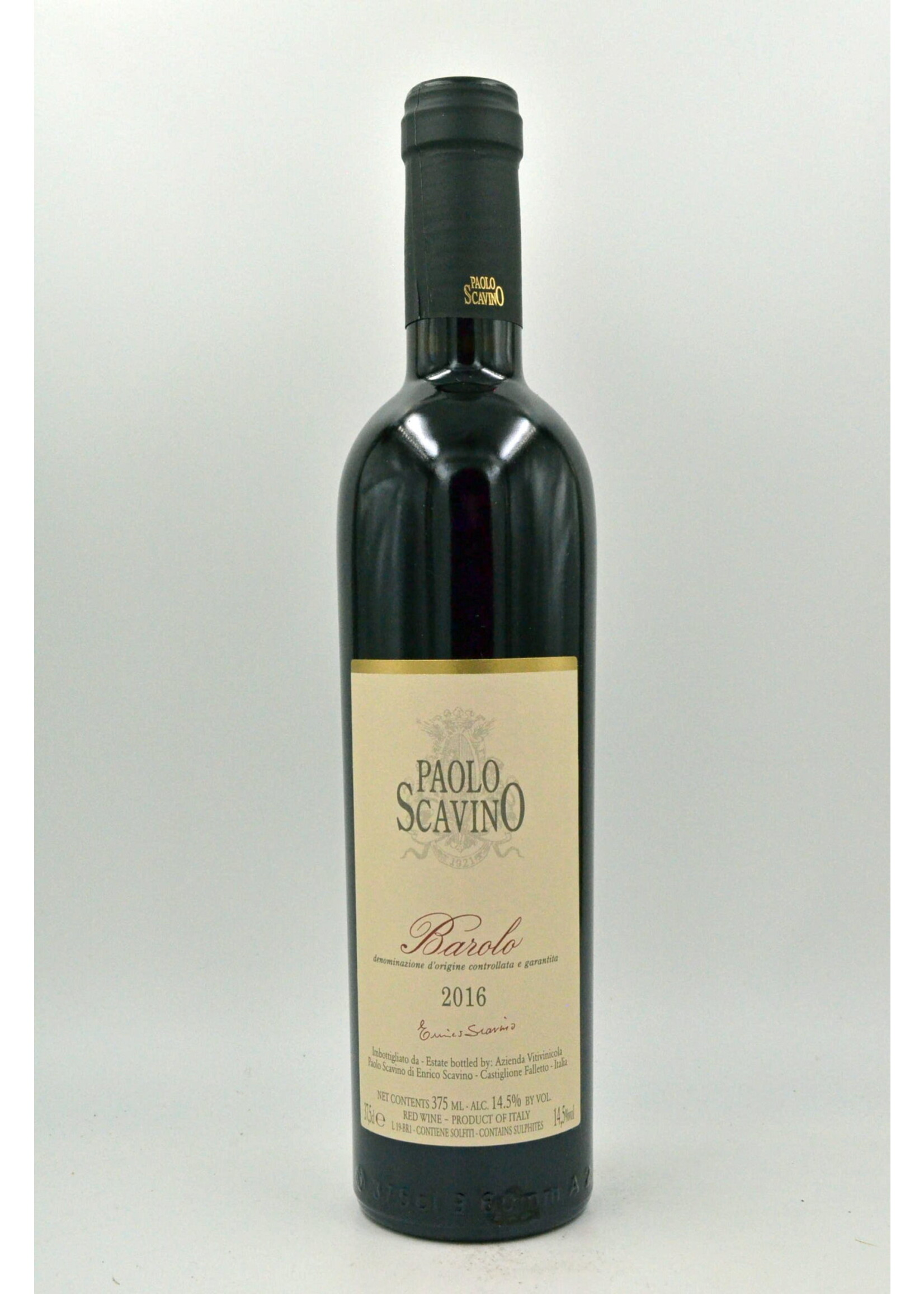 2016 Barolo Paolo Scavino demi 0,375