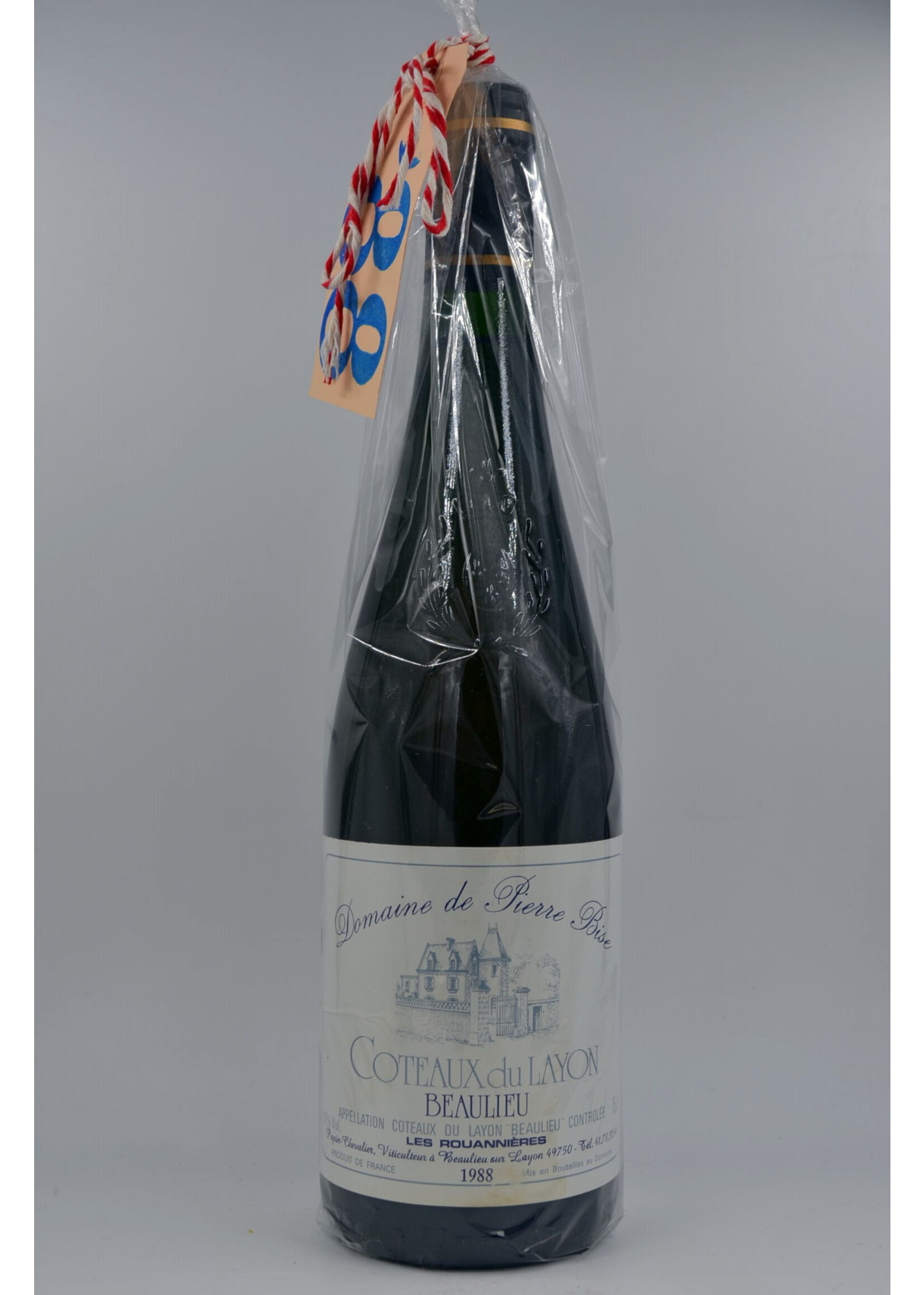 1988 Coteaux du Layon Beaulieu les Rouannieres Pierre Bise