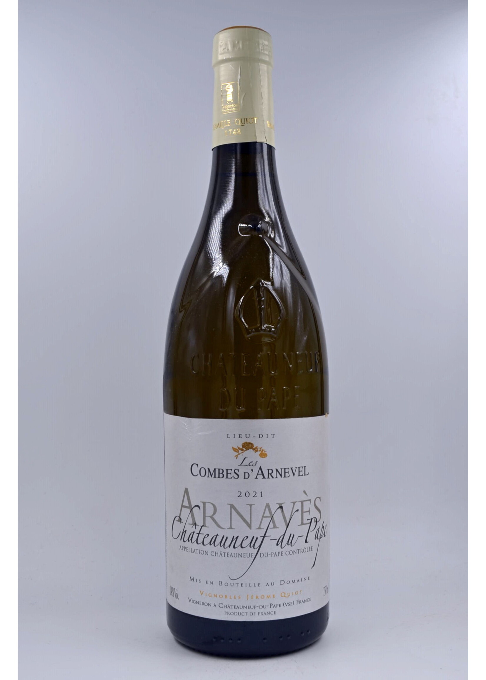 2021 Chateauneuf du Pape Blanc les Combes d'Arnevels Quiot