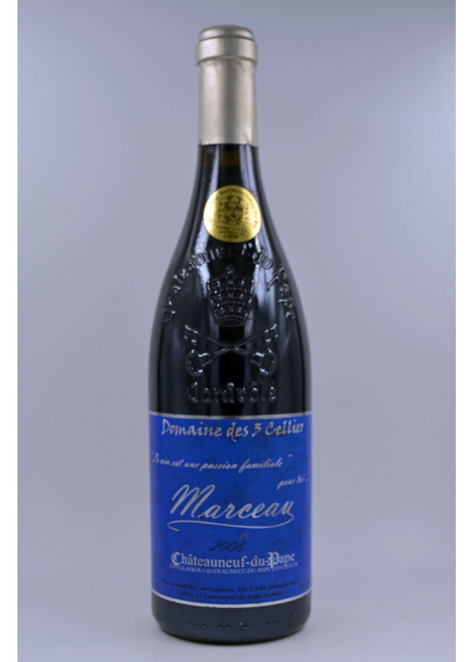 2008 Chateauneuf du Pape Marceau Domaine des 3 Cellier (sl/sdl)