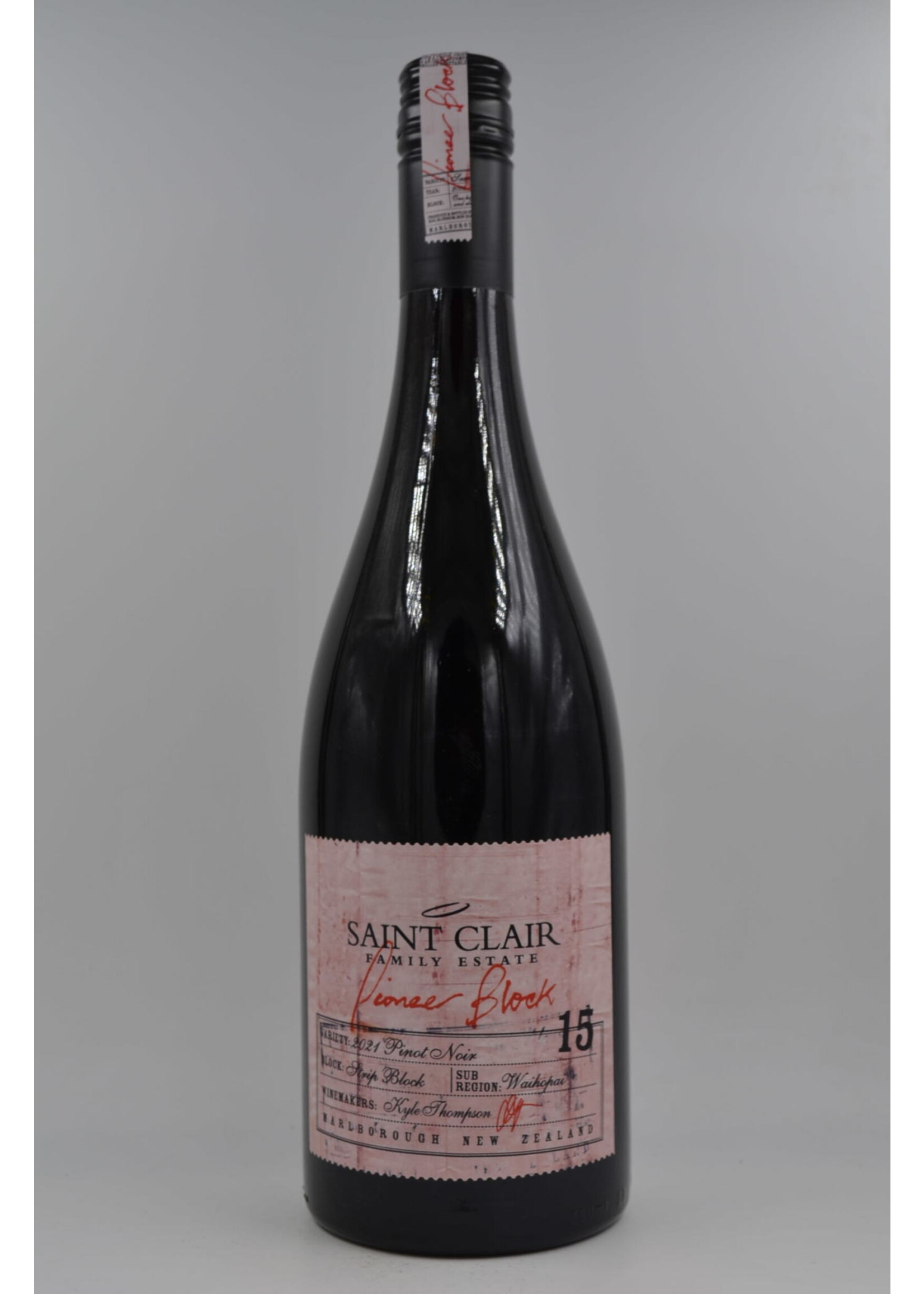 2021 Pinot Noir Block 15 Saint Clair