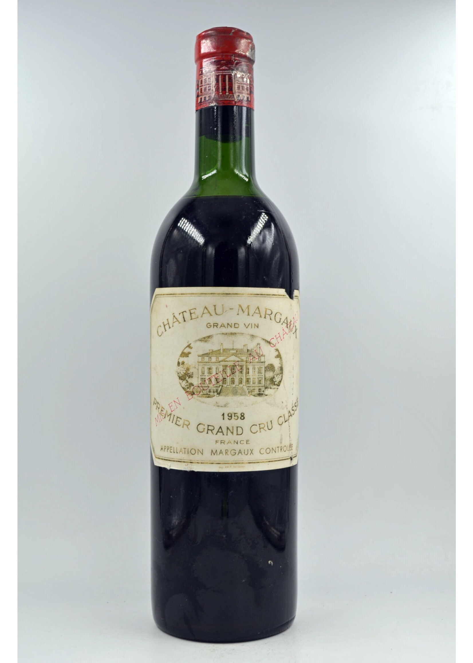 1958 Chateau Margaux (ssl/sdl, slightly damaged capsule, us/mid)