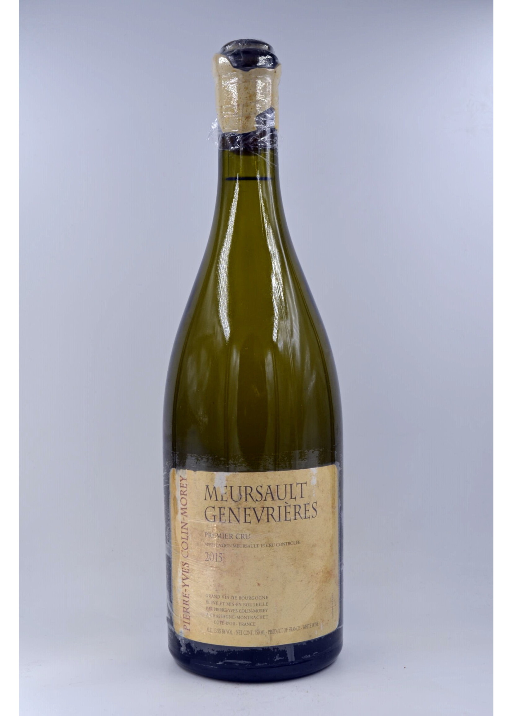 2015 Meursault Genevrieres Pierre Yves Colin Morey (damaged label, damaged capsule)