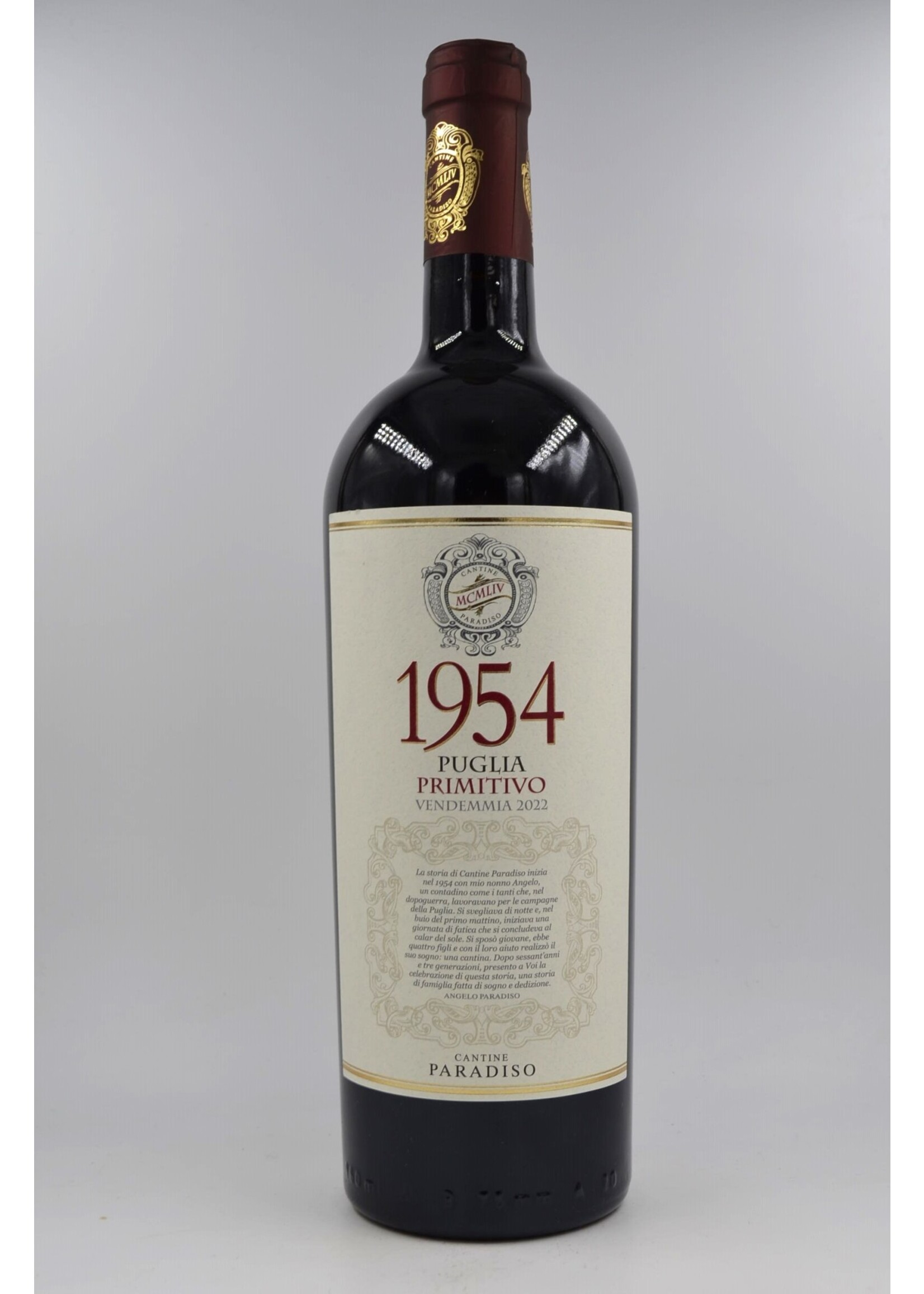 2022 Primitivo 1954 Paradiso