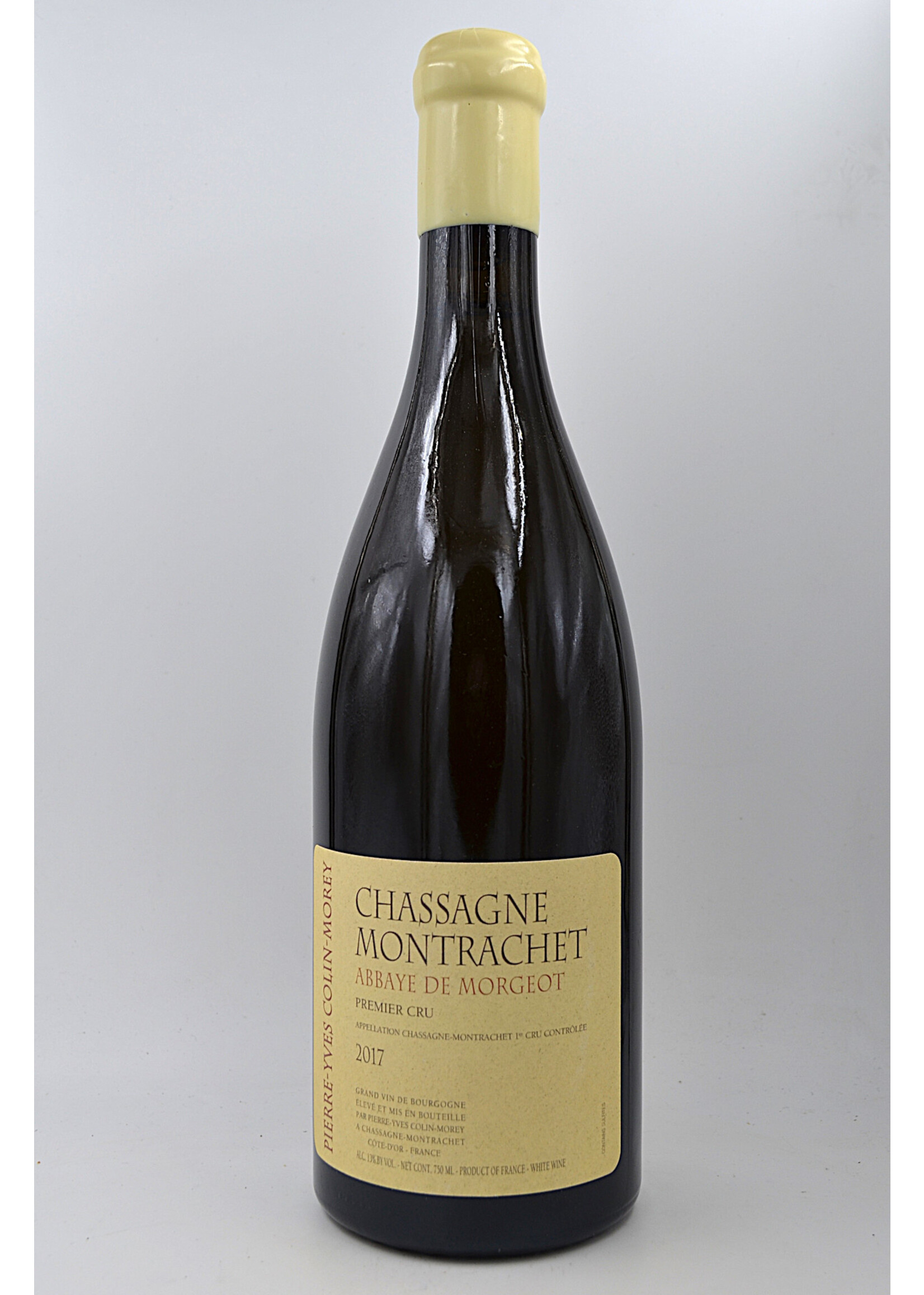 2017 Chassagne Montrachet Abbaye de Morgeot Pierre Yves Colin Morey (slightly damaged wax capsule)