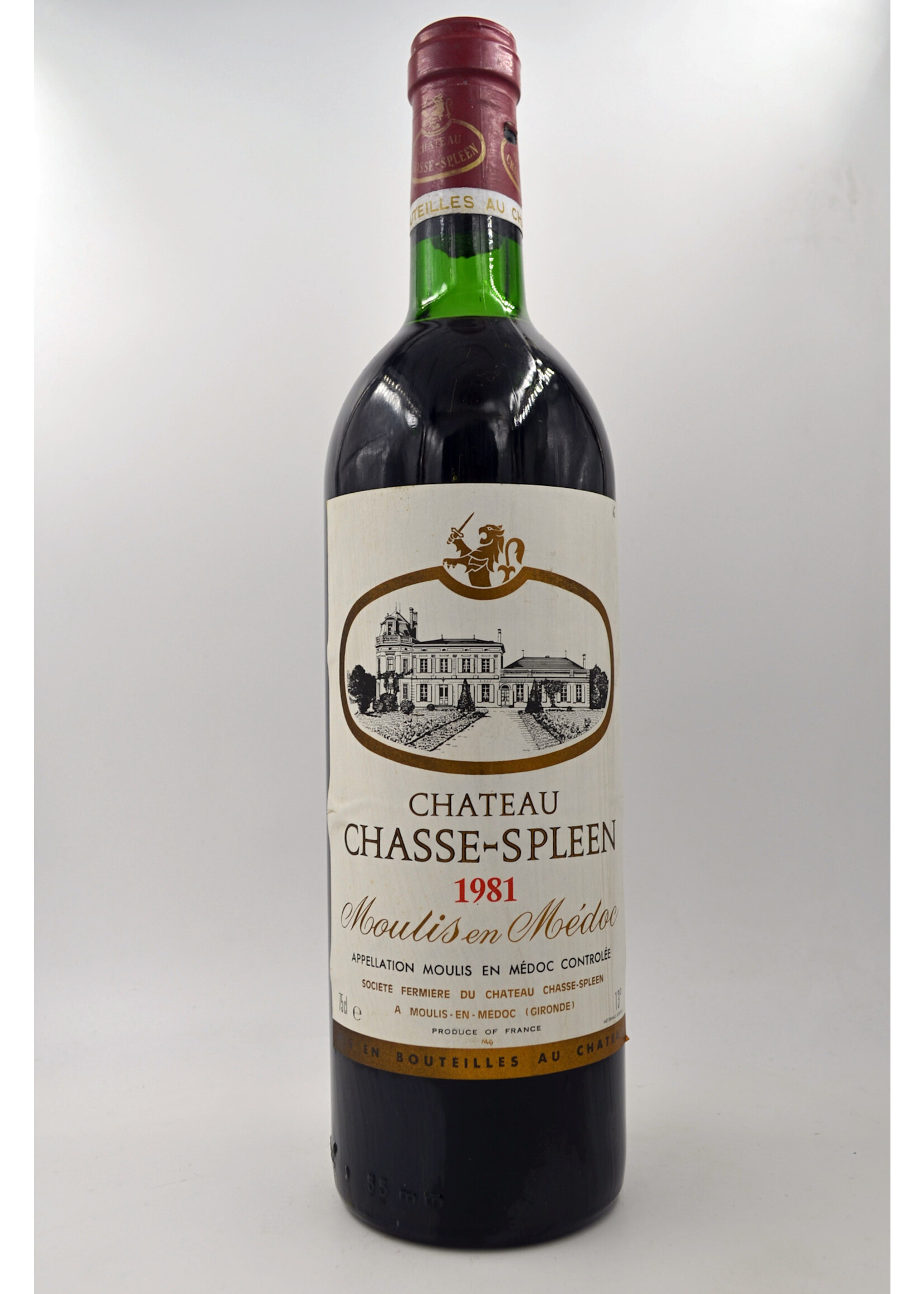 1981 Chasse Spleen (ssl/sl, ts)