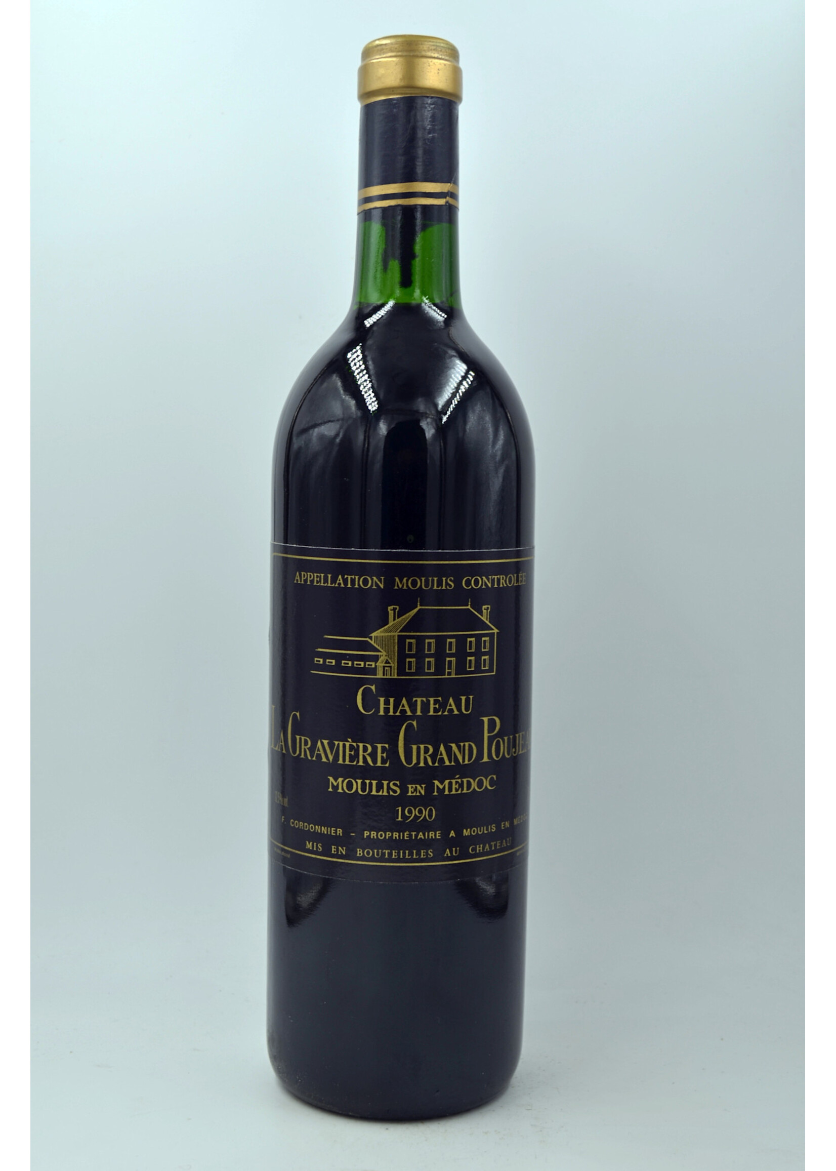 1990 la Graviere Grand Poujeaux (bn/vts)