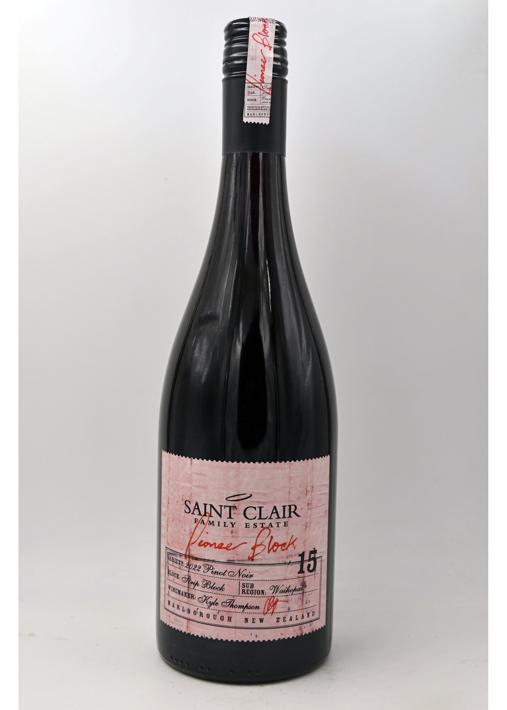 2022 Pinot Noir Block 15 Saint Clair