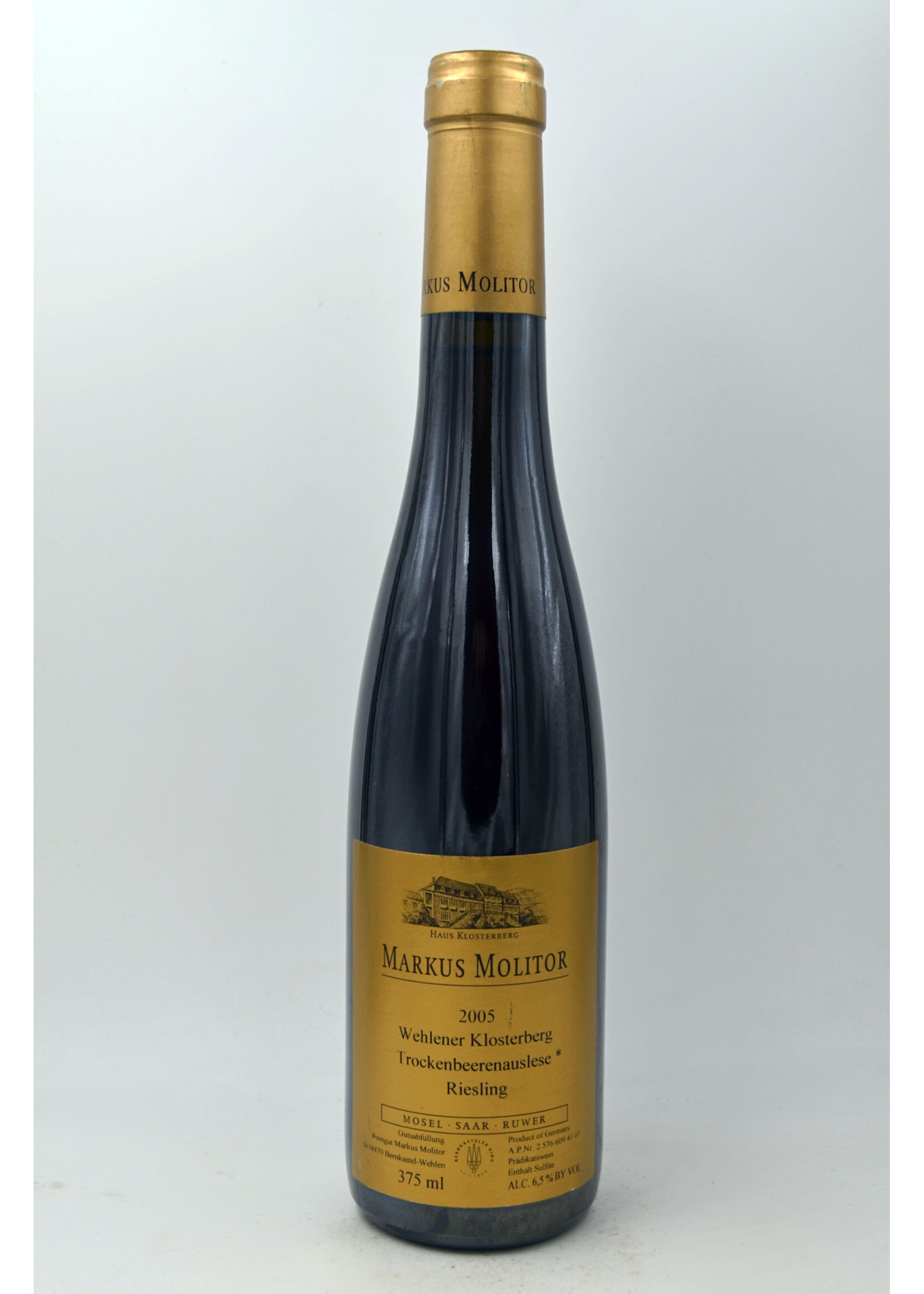 2005 Riesling Wehlener Klosterberg TBA * Markus Molitor Demi 0,375