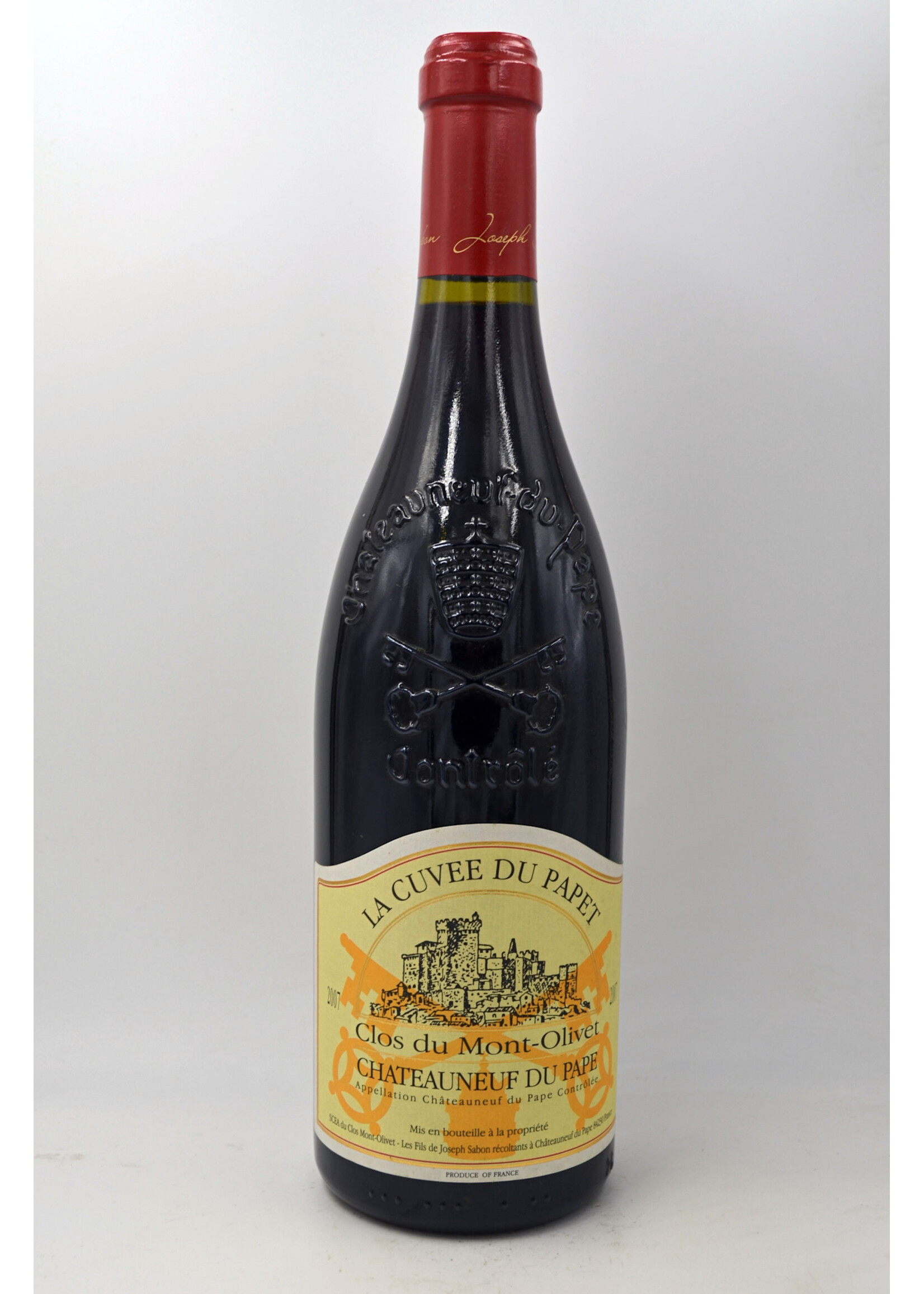 2007 Chateauneuf du Pape la Cuvee du Papet Clos du Mont Olivet