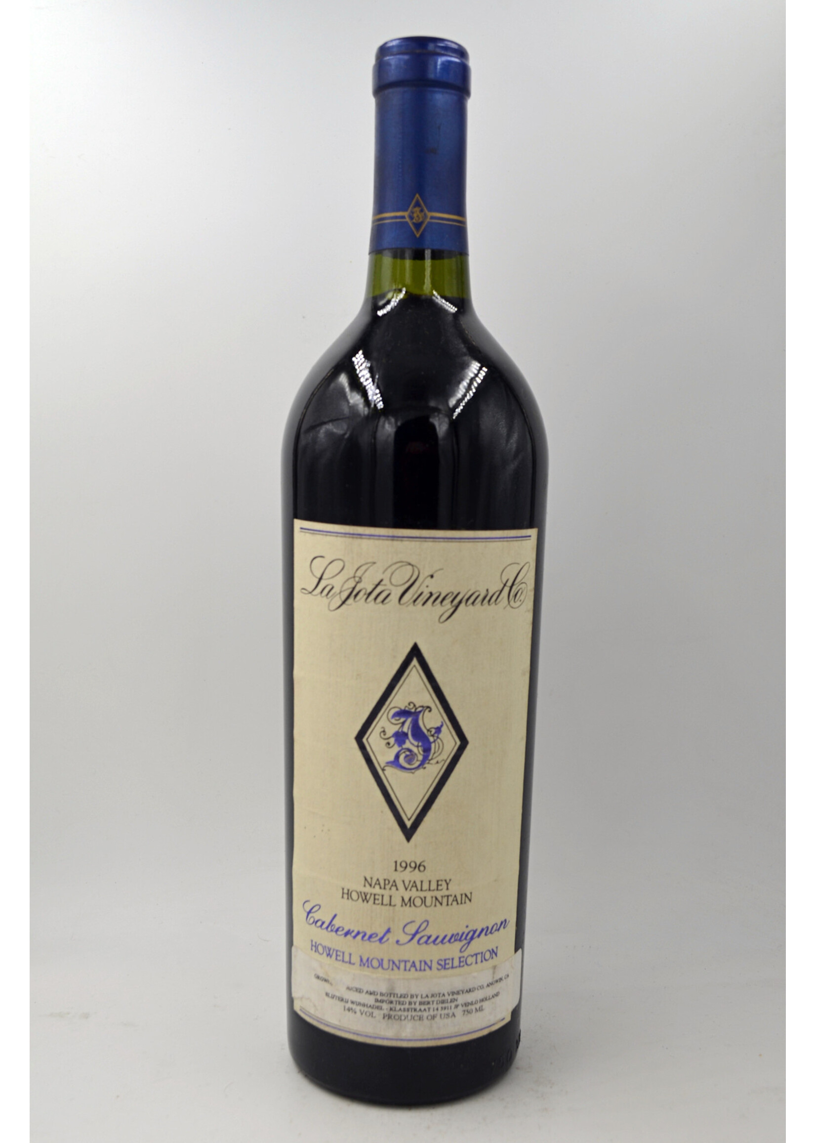 1996 Cabernet Sauvignon Howell Mountain Selection la Jota Vineyard