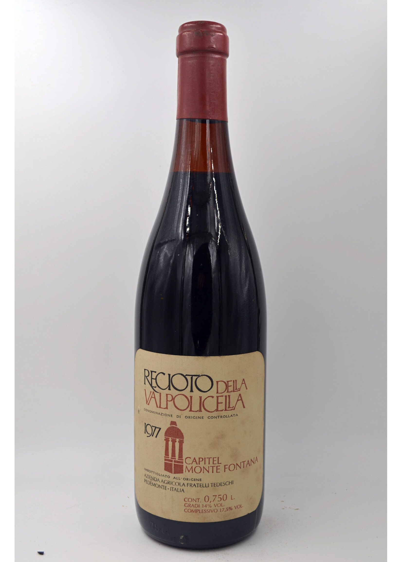 1977 Recioto della Valpolicella Capitel Monte Fontana Tedeschi (min 3)