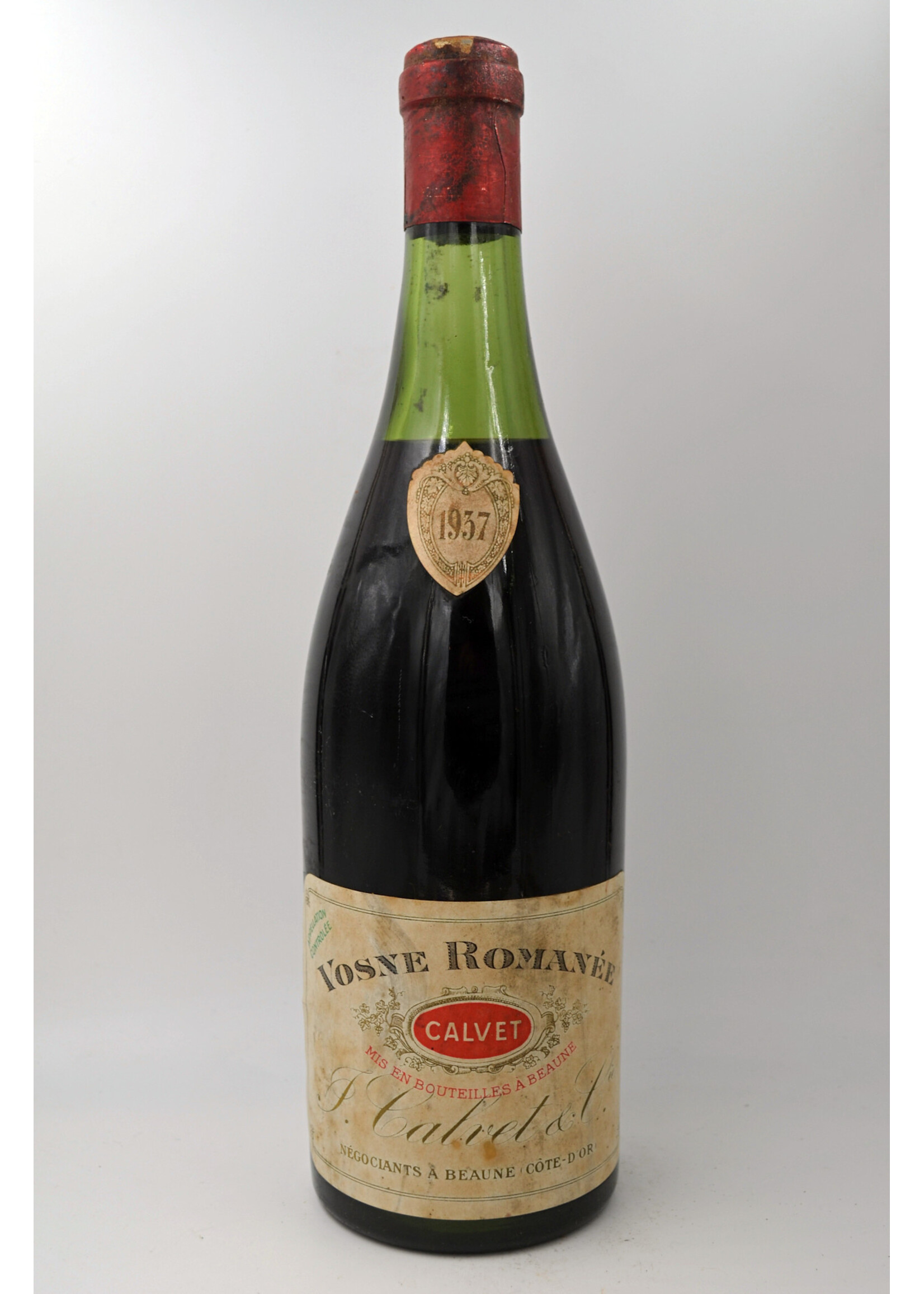 1937 Vosne Romanee Mise Calvet (sl, corroded capsule, min 5,5)