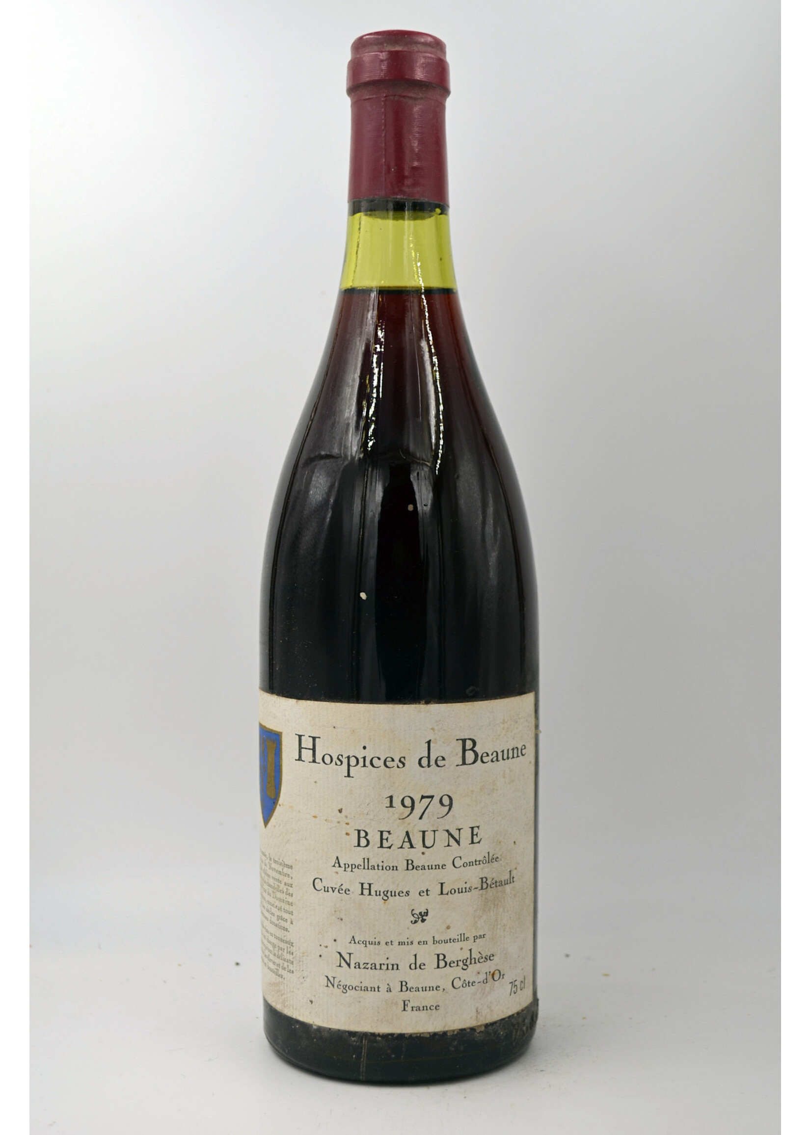 1979 Beaune Cuvee Hugues et Louis Betault Nazarin de Berghese Hospices de Beaune (ssl/sdl, min 3 or better)