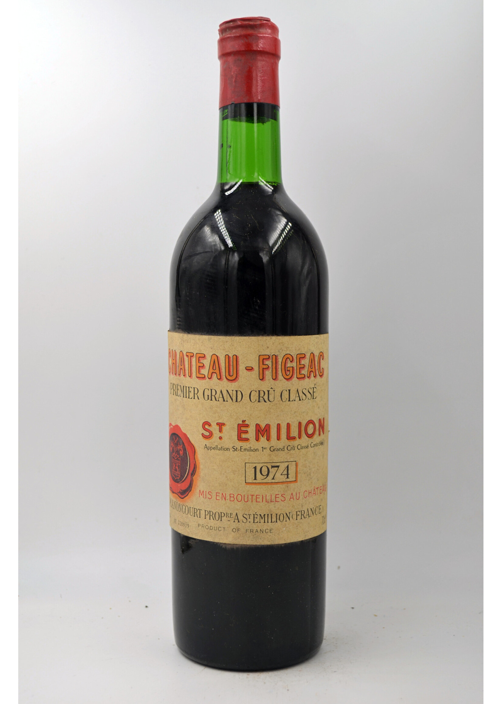 1974 Figeac (sl/sdl, slightly raised cork, vts)
