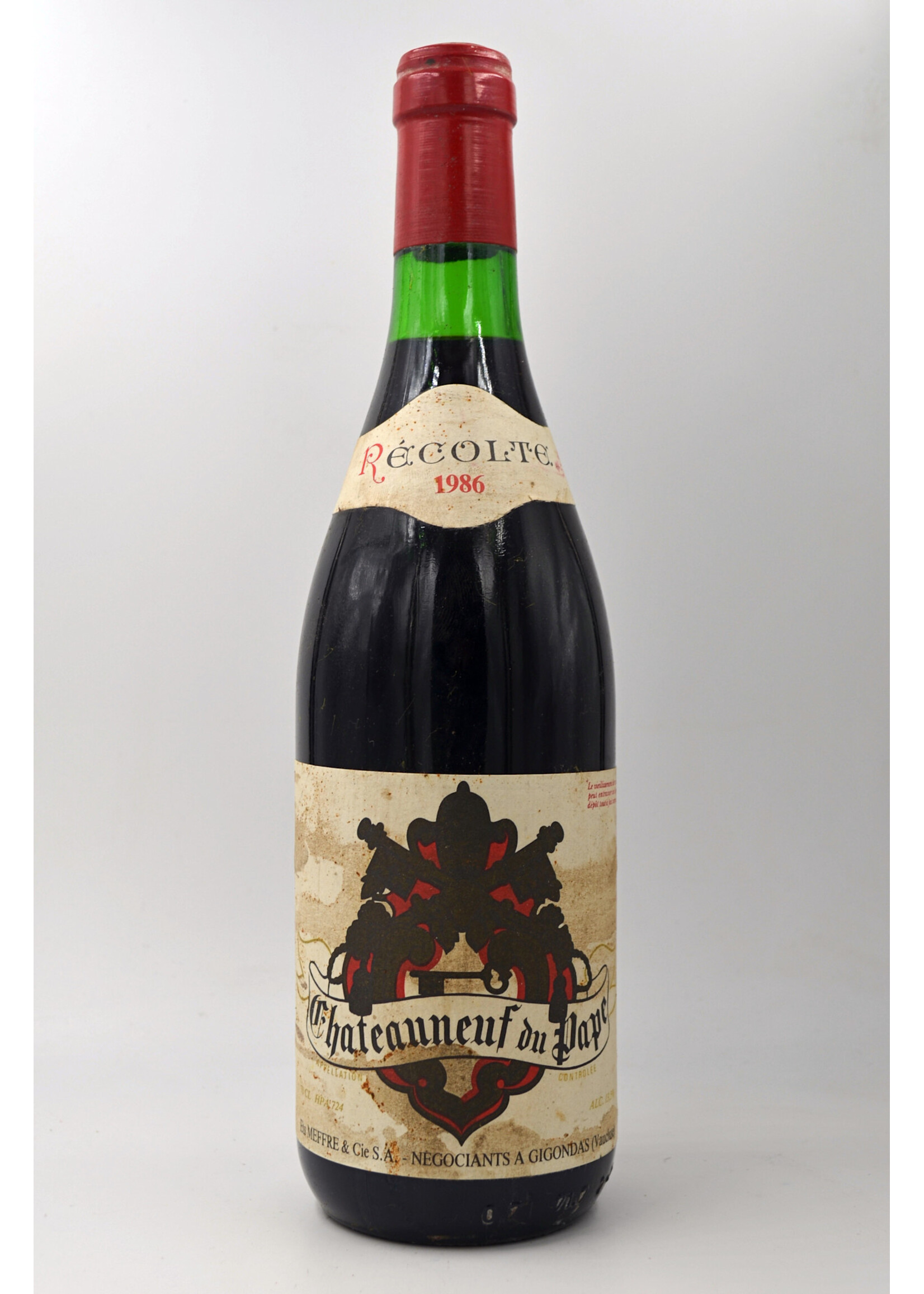 1986 Chateauneuf du Pape Meffre (sl)
