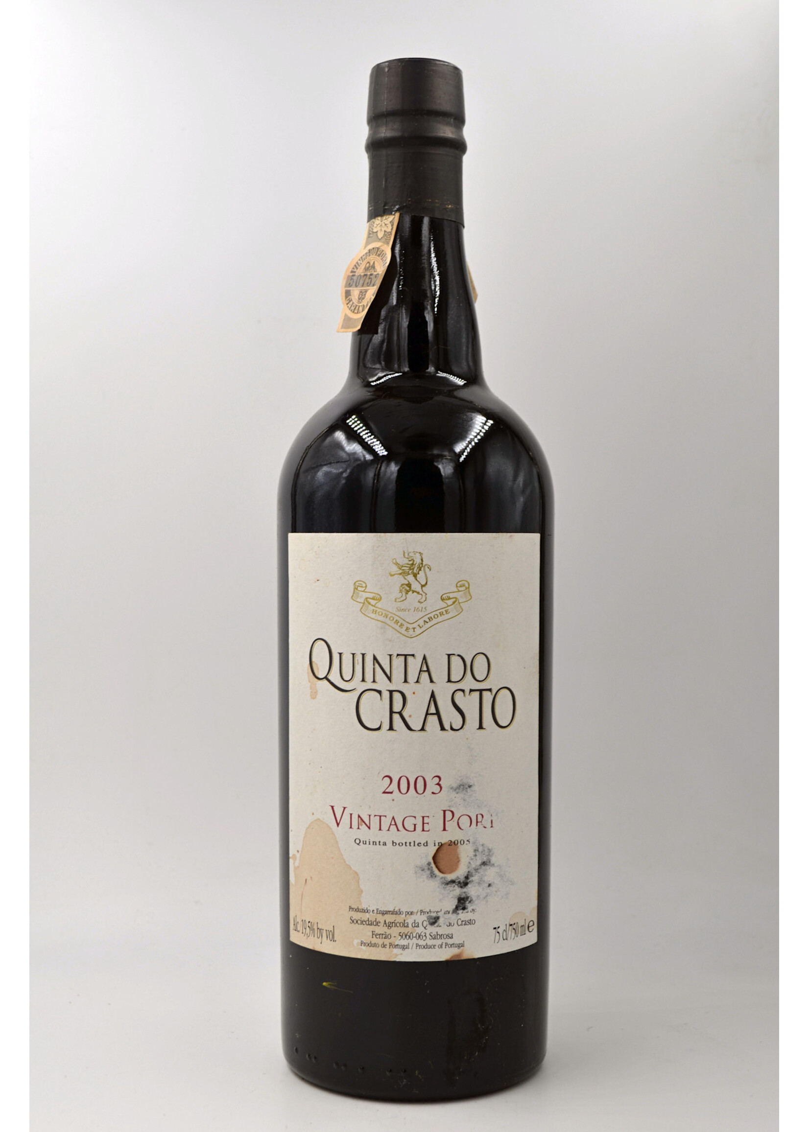 2003 Vintage Port Quinta do Crasto (sl/sdl)