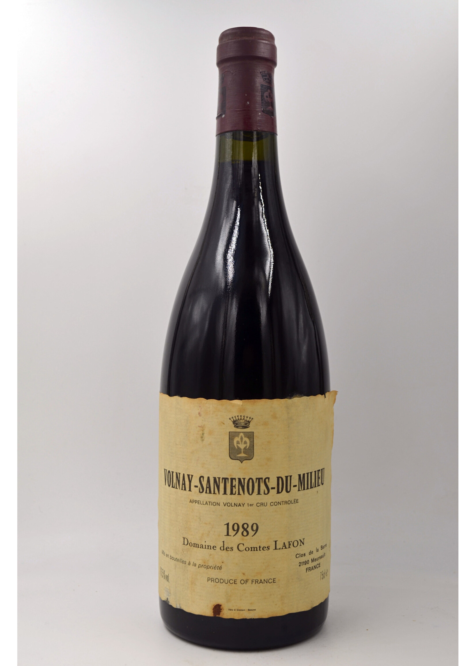 1989 Volnay Santenots du Milieu Comtes Lafon (ssl/sdl)