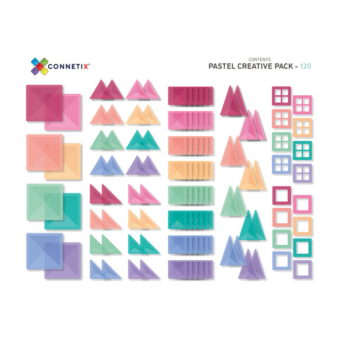 Connetix | Pastel Creative Pack (120 pieces)