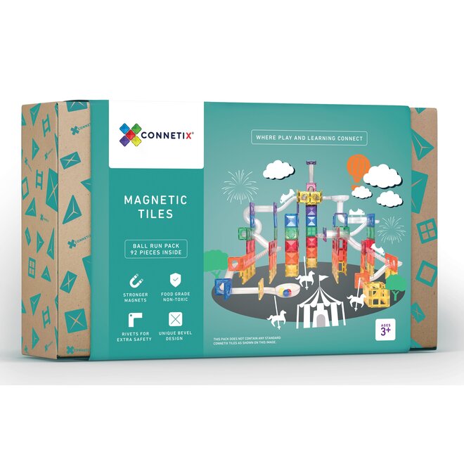 Connetix | Ballrun Rainbow (92 pieces)