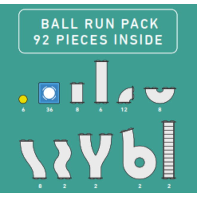 Connetix | Ballrun Rainbow (92 pieces)