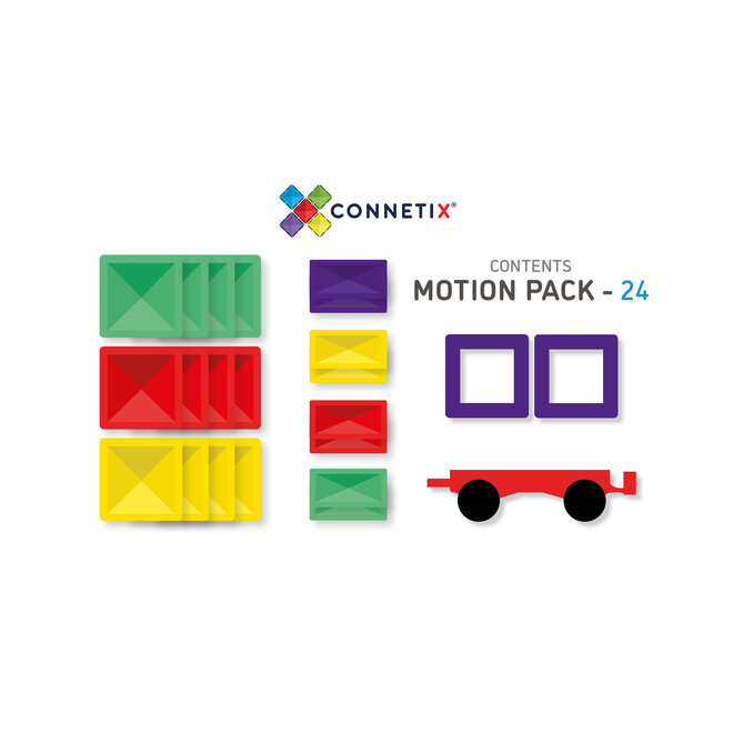 Connetix | Rainbow Motion Pack (24 pieces)