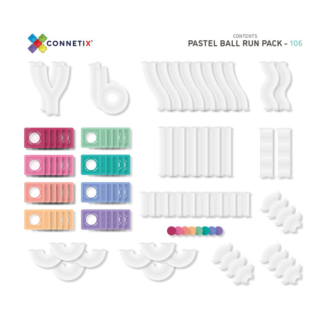 Connetix | Pastel Ballrun (106 pieces)