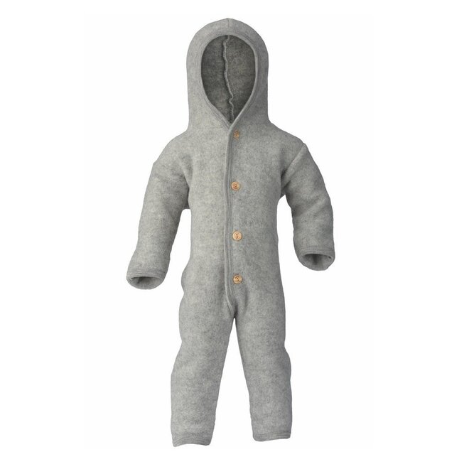Hooded Overall light grey mélange