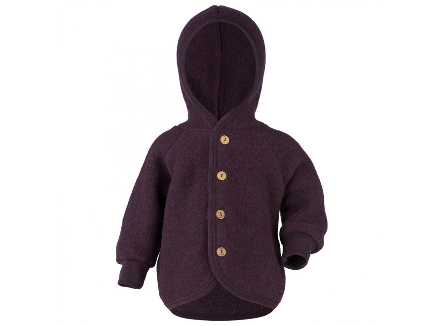 Engel Hooded jacket lilac mélange