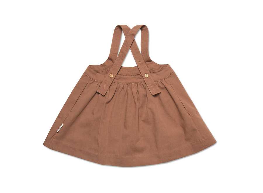Oversized Pinafore Dress | Clove 7-8 Y