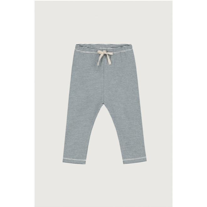 Baby Leggings GOTS Blue Grey/Cream