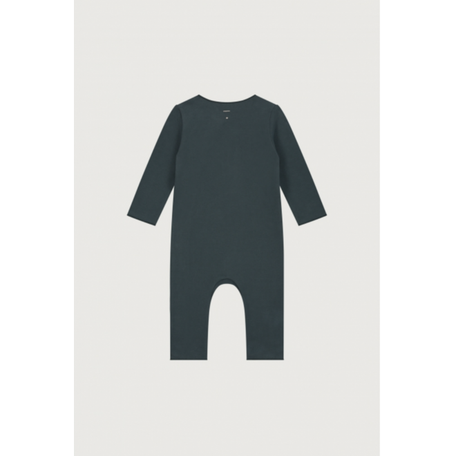 Gray Label | Baby Suit with Snaps GOTS Blue Grey