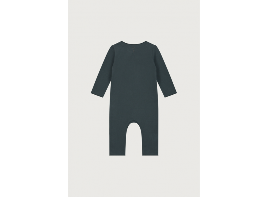 Gray Label | Baby Suit with Snaps GOTS Blue Grey