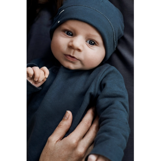 Gray Label | Baby Suit with Snaps GOTS Blue Grey