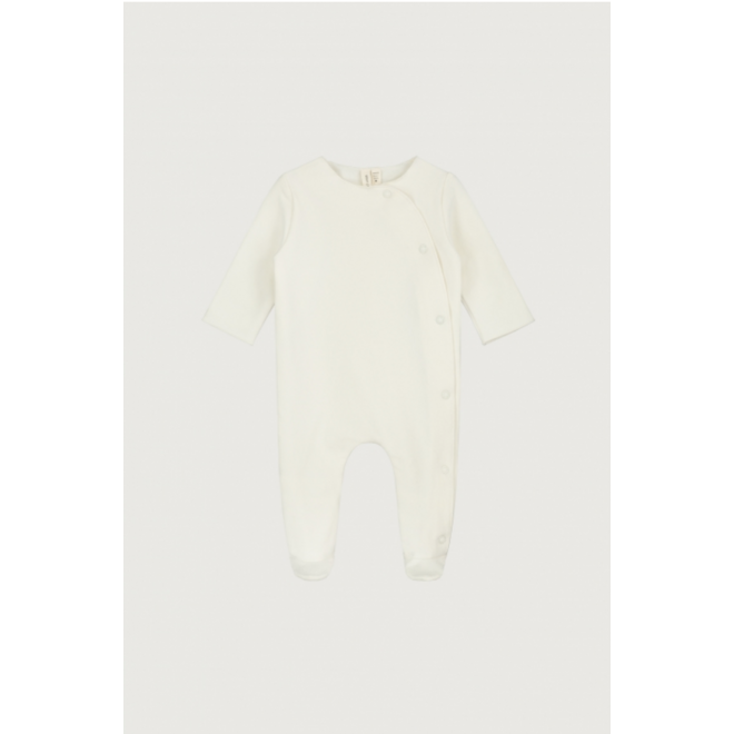 Newborn Suit with Snaps GOTS Cream