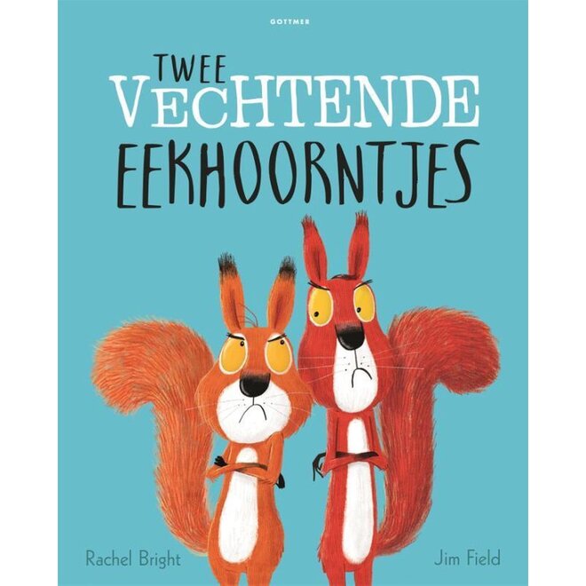 Twee vechtende eekhoorntjes | Rachel Bright